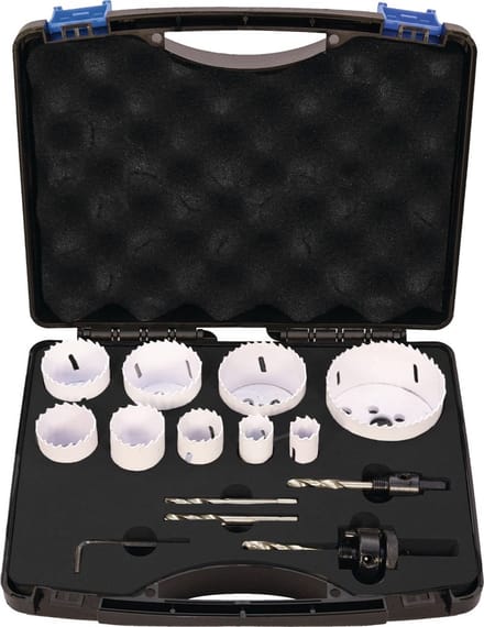 Promat gatzaagset 12-delig - snijdiepte 38mm - bi-metaal