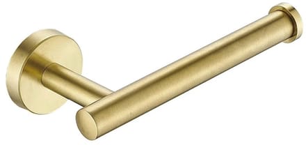 Wc-rolhouder mat goud rond zonder klep