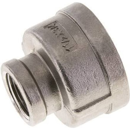 1 1/2'' NPT x 3/4'' NPT RVS Ronde Sok 16 Bar