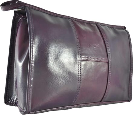 Gérard Brinard toilettas lak leer tas  aubergine - 1 rits