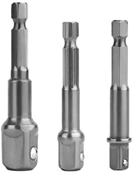 Impact Socket Adapter Set - 1/4 3/8 1/2" Adapter voor Boormachines en Ratelsleutels