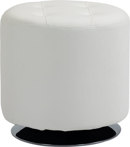 HOMCOM-Voetenbank-PU-45,5x45,5x44,5cm-Wit