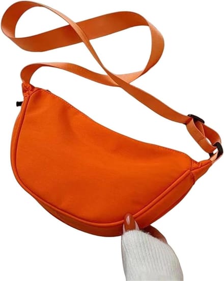 Nylon Crossbody Tas - Heuptas Schoudertas - Dagelijks Gebruik - Verstelbare Band - Grote Capaciteit - Wit