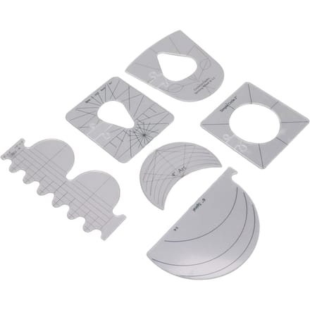Naairuler Multifunctionele Acryl Speciale Vorm Naairuler Patchwork Gereedschap Naaipatroon white