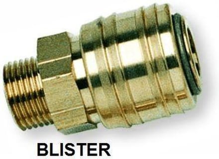 K&W Luchtkoppeling orion met 3/8” uitwendige schroefdraad messing