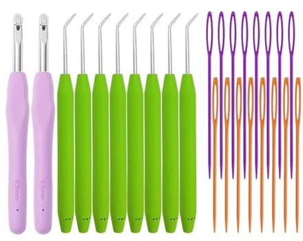 24-delige multifunctionele haakset en breigereedschap voor creatief handwerk