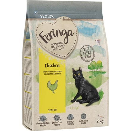2kg Feringa Senior 7+ Kip droogvoer voor katten