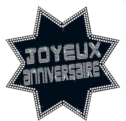 CHRISTIANFABRICATIONS - Joyeux Anniversaire ster decoratie