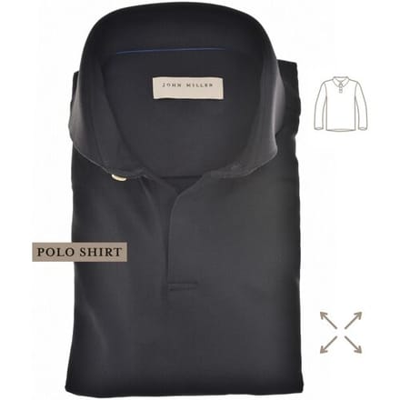 John Miller Polo Hyperstretch Performance V-Neck Zwart / male
