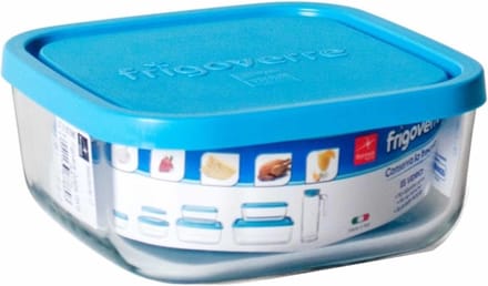 Frigoverre Voorraaddoos Microwave M.deksel Tr-blauw 10x10cm