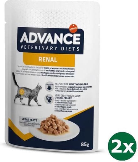 Advance veterinary diet cat renal kattenvoer 2x 12x85 gr