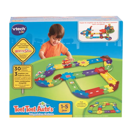 Vtech Toet Toet Auto's Wegdelen Deluxe Voertuigen Speelgoedauto's voor peuters en kleuters