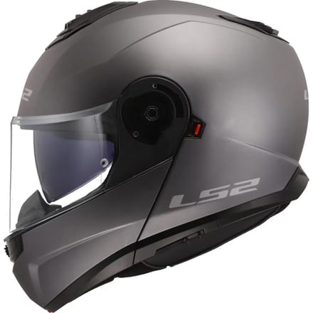 LS2 Helm Strobe II FF908 mat titanium maat S