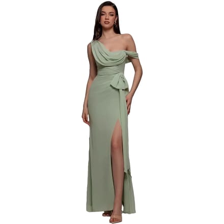 Asymmetrische jurk dames Goddiva Maxi