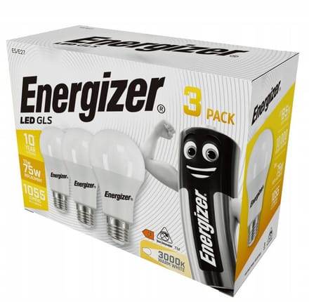 Energizer Serie - LED Lamp - 11W (75W Equivalent) - E27 - Warm Wit - 1055lm