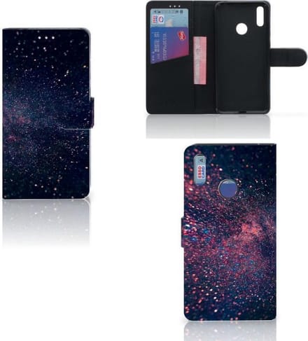 Huawei Y7 (2019) Book Case Stars