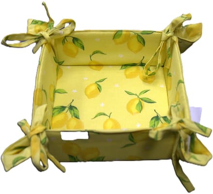 Broodmand - Stoffen mand - Citroen - Lemon - Breadbasket