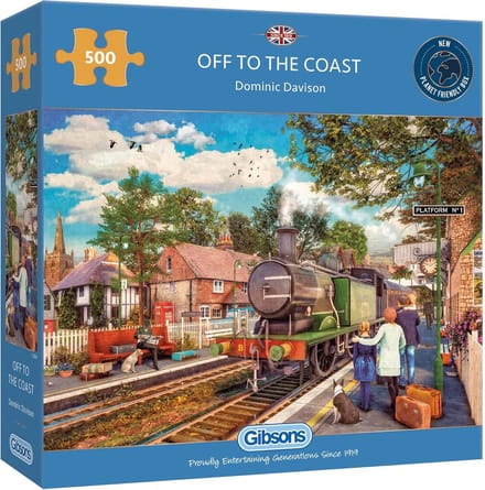 Kust Puzzel - Legpuzzel Volwassenen - Ontspanning Thuis - 100% Gerecycled Bord - 500 Stukjes - Gemengd