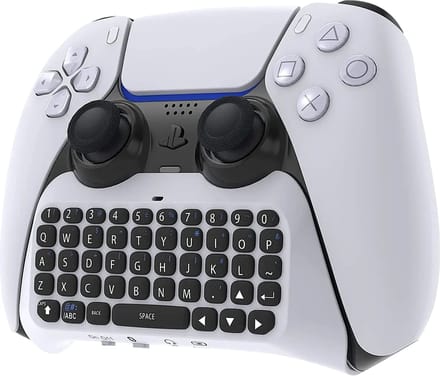 Heuts Goods - Toetsenbord geschikt voor PS5 controller - Qwerty Toetsenbord - Keyboard - Accessoire geschikt voor PS5 - Wit