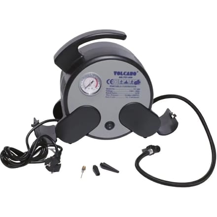 Megaform ballenpomp compressor 220V met drukmeter en naalden.
