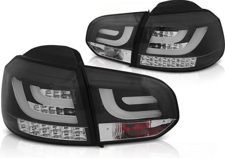 Achterlichten ZWART VW GOLF 6 10.08-12