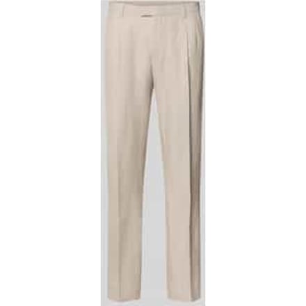 Pantalon met persplooien en steekzakken