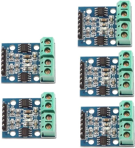 Motor Driver Board - H-brug Controller - Arduino Projecten - Dubbele DC Sturing - 5 Volt - Blauw