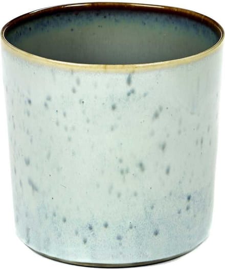 Serax Terres de Rêves Beker - Ø7,5 x H7,5 - Light Blue / Smokey Blue - 8 stuks