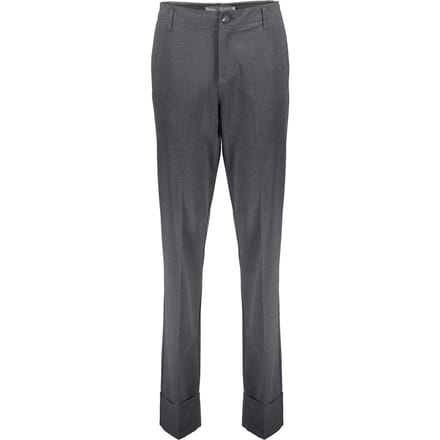 Geisha Pants Big Turn-up Grey Melange Größe: S | Stoffhosen Outlet | Damen | Grau