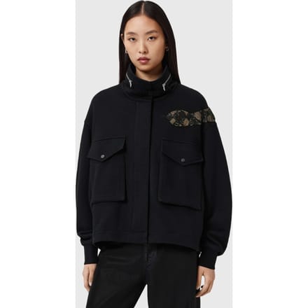 AllSaints Ouros Clarie Jacket Black Taglia: XS | Bomber Outlet | Donna | Nero