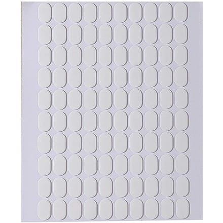 Lot de 100 rubans adhésifs double face transparents sans traces pour faux ongles, présentoir, outils de manucure 100pcs/sheet white