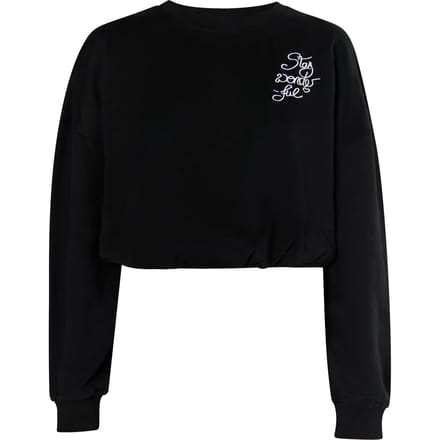 Mymo Cropped sweatshirt Dames zwart