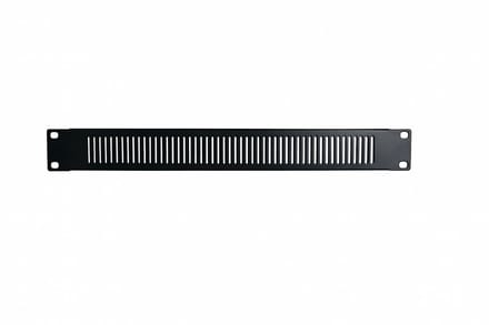 DSIT 19 inch verticaal geperforeerd afdekpaneel - 1U - geschikt voor serverkast - patchkast en flightcase