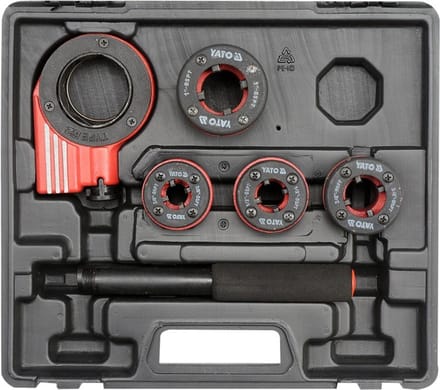 Yato - Handmatige Draadsnijder Set - 3/8"-1" - 4 Stuks - Inclusief Ratelsysteem