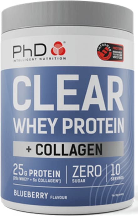 PhD Clear Whey Protein + Collagen (300g) Blueberry - Eiwitten - Helder eiwit