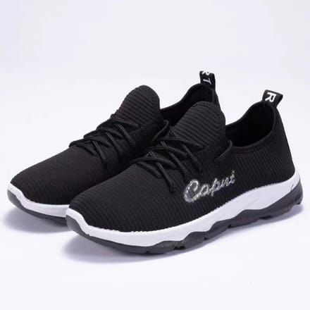 Baskets Décontractées Femme Printemps Été Automne Chaussures de Course à Semelles Épaisses et Souples Chaussures Noix de Coco Mode 40 black