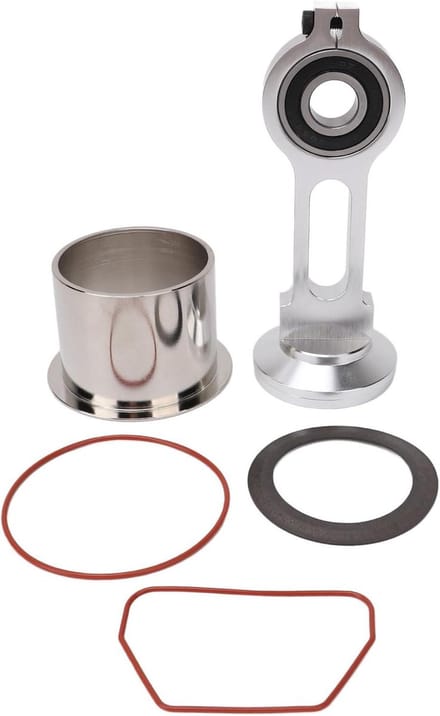 Compressor Onderdelen - Pompstok Kit - Motor Reparatie - Duurzaam Aluminium - 5 Delig - Grijs