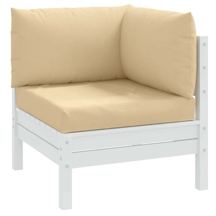 vidaXL - Palletkussens - 3 - st - stof - gemêleerd - beige