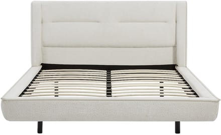 Vente-unique Bedframe stof beige 140 x 190 cm