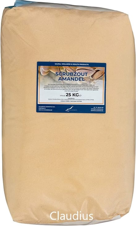 Scrubzout Amandel - 25 KG - Hydraterende Lichaamsscrub