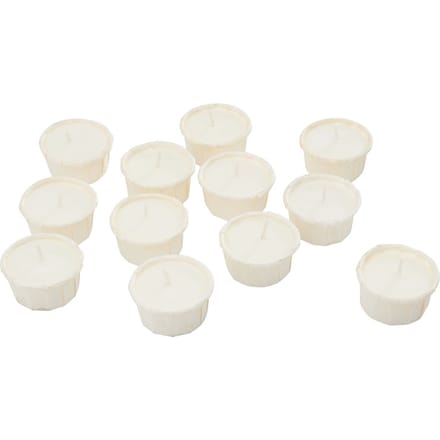 Light.one papieren theelichtjes naturel plasticvrij vegan 12 st