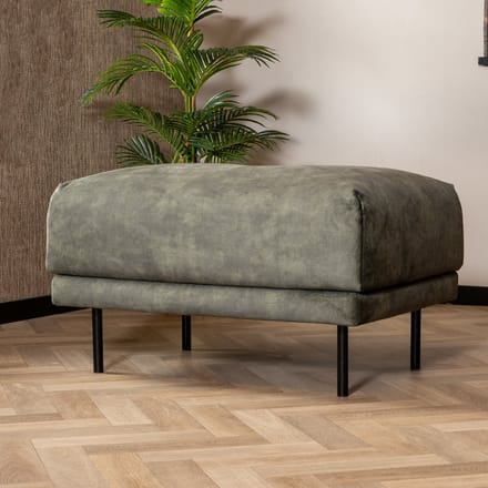 Bronx71® Hocker Denver velvet donkergroen