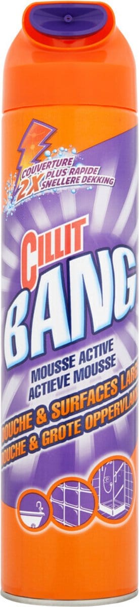 Cillit Bang Allesreiniger mousse Douche & Grote Oppervlakken 2 x 600 ml