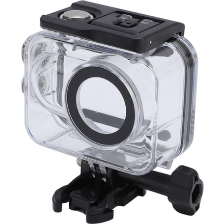 Boîtier Étanche de Plongée 196FT pour Go 3 Coque de Boîtier de Plongée Sous-Marine Protectrice avec Support black