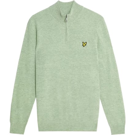 Lyle & Scott - Trui Met Rits - Lichtgroen - L (40)