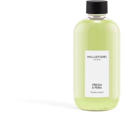 Millefiori Milano - Navulling voor Geurstokjes 250 ml - Fresia e Pera - 4-5 maanden