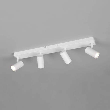 Reality Leuchten Spot Taryn, wit mat, lengte 62 cm, 4-lamps, mini-GU10