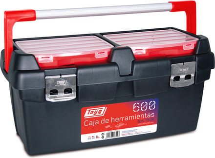 TAYG Gereedschapskoffer - 600 x 305 x 295 mm - Met inlegbak & 3 sorteerdozen
