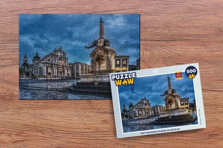 Puzzel Het Duomo plein in Sicilië - Legpuzzel - Puzzel 500 stukjes