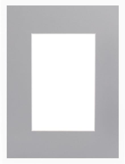 Passe-partouts 822 Grijs 30x40cm met 19x27cm uitsnede (5 stuks)